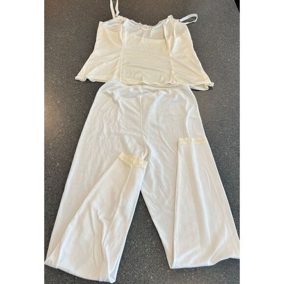 70’s long underwear with satin slip tank camisole - Picture 2 of 13